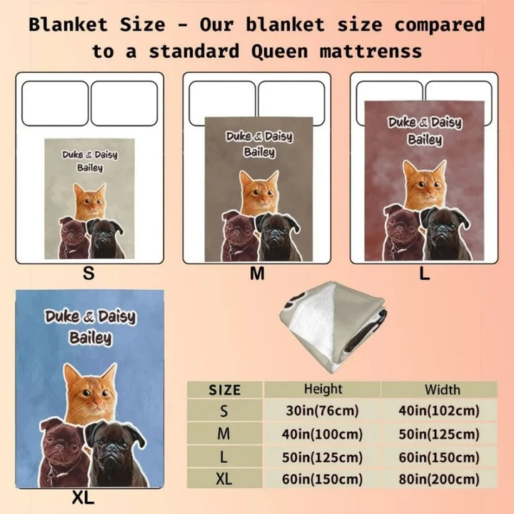 Blankets sizes chart