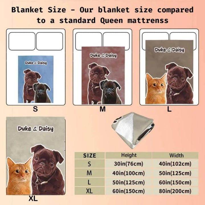 Blankets sizes chart