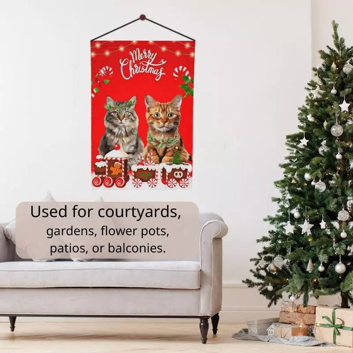 Merry Christmas Pet Garden Flags