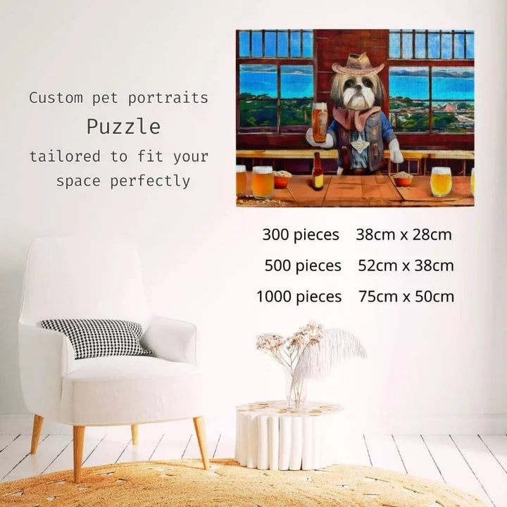 Personalized Pet Portrait Puzzle