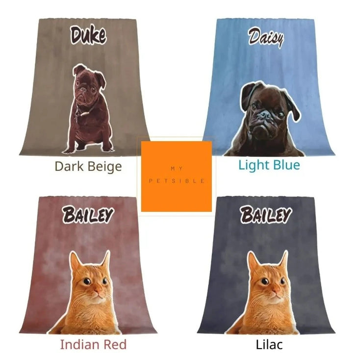 Personalized Pet Throw Blanket