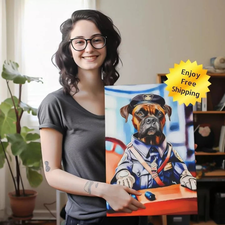 Police Paw Patrol Artists Portraits