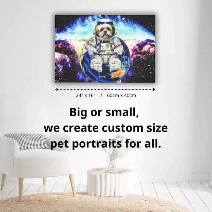 canvas size chart on wall