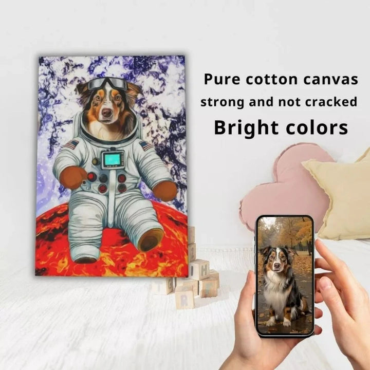 Galaxy Paws Astronaut Pet Portrait Picture